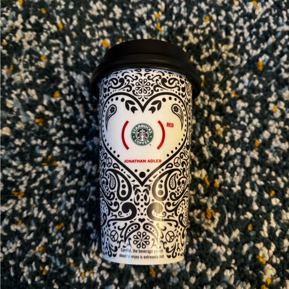 Starbucks Jonathan Adler Travel Mug - Black & White